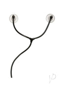 Merci Swell Black nipple enhancement device with automatic suction seal and transparent cups for enhanced sensitivity and arousal.