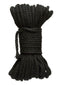 Merci Hogtied Bind and Tie Hemp Bondage Rope - 50 Feet of Natural Pleasure in black color, 6mm thick coiled nicely.