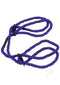 Soft Hemp Bondage Cuffs in purple - Safe, Sensual, Easy-to-Use Rope Play for Beginner and Experienced Users