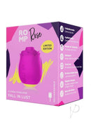 We-Vibe ROMP Rose Pink clitoral stimulator packaging with Pleasure Air Technology and multiple vibration modes