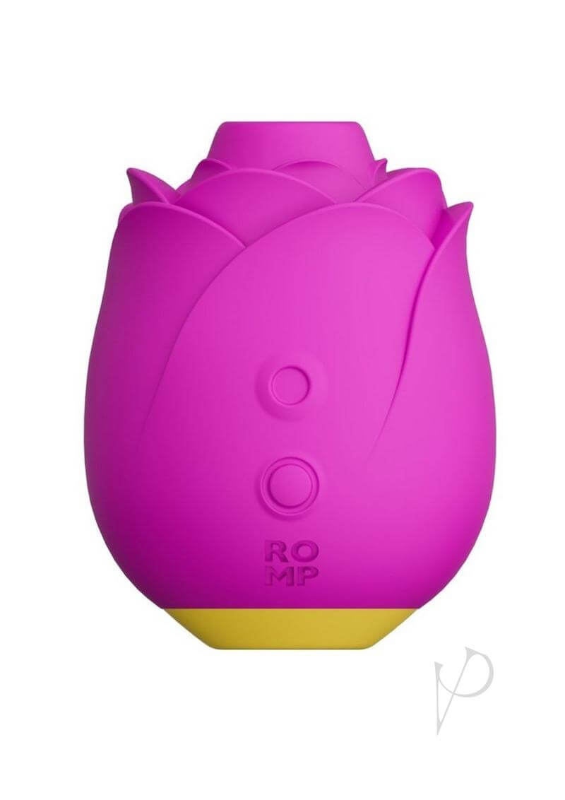 Pink We-Vibe ROMP Rose clitoral stimulator featuring Pleasure Air Technology for intense orgasms