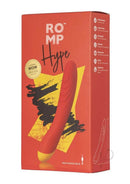 ROMP Hype G-Spot Vibrator in orange packaging designed for ultimate pleasure and targeted G-spot stimulation.