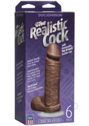 6-Inch Mulatto Realistic Cock with Vac-U-Lock Compatibility in Packaging