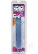 Doc Johnson's 10 Crystal Jellies Classic Clear dong packaging.
