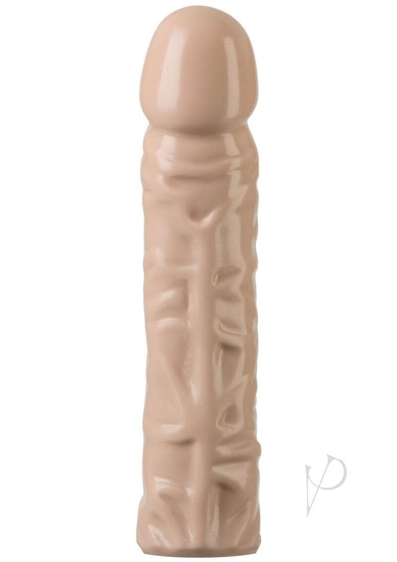 8-inch Vac U Lock Classic Dong Strap-On Attachment in Beige