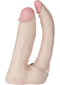 Vac-U-Lock Double Penetrator Attachments for Ultimate Pleasure - 4.5-inch and 5-inch phallic options for versatile sensations.