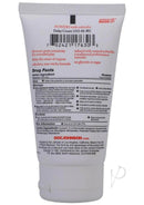 Back label of Power Delay Cream For Men 2oz showing drug facts, active ingredients, and product information for premature ejaculation prevention.