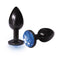 Icon Brands The Nines Silver Starter Anodized Bejeweled Steel Plug with Cobalt Blue end at $8.99