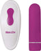 Adam and Eve Rechargeable Remote Control Bullet Vibrator in pink with sleek design and control remote for wireless pleasure.