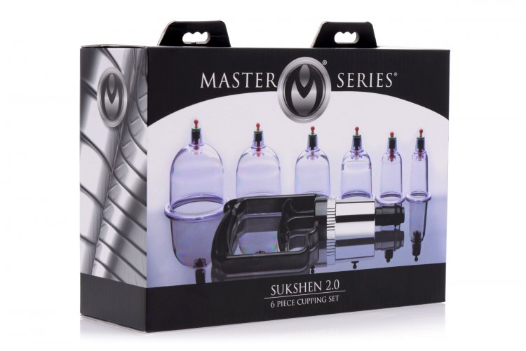 XR Brands Master Series Sukshen 6 Piece Cupping Set at $21.99