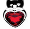 XR Brands Booty Sparks Red Heart Gem Small Anal Plug at $10.99