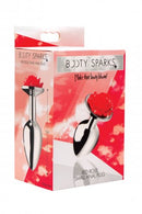 XR Brands Booty Sparks Red Rose Small Anal Plug at $9.99