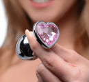 XR Brands Booty Sparks Pink Heart Gem Anal Plug Set at $32.99