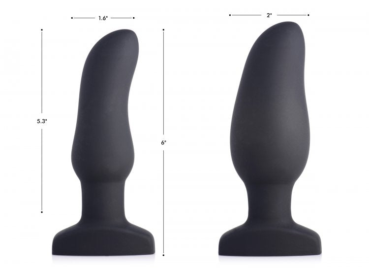 SWELL 10X SILICONE INFLATABLE & VIBRATING CURVED ANAL PLUG-2
