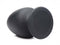 Squeeze It Silexpan large black anal plug showcasing its sleek design and flexible shape for easy insertion.