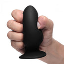 XR Brands Squeeze It Silexpan Anal Plug Medium Black at $23.99