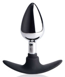 XR Brands Master Series Dark Invader Metal and Silicone Anal Plug Medium at $19.99