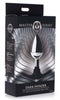 XR Brands Master Series Dark Invader Metal and Silicone Anal Plug Medium at $19.99