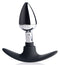 XR Brands Master Series Dark Invader Metal and Silicone Anal Plug Small at $14.99
