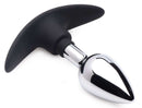 XR Brands Master Series Dark Invader Metal and Silicone Anal Plug Small at $14.99