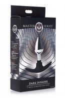 XR Brands Master Series Dark Invader Metal and Silicone Anal Plug Small at $14.99