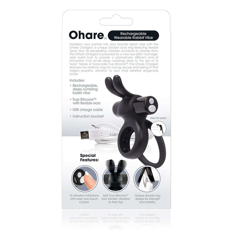 Screaming O Screaming O Charged Ohare Rechargeable Vooom Mini Vibe Black at $32.99