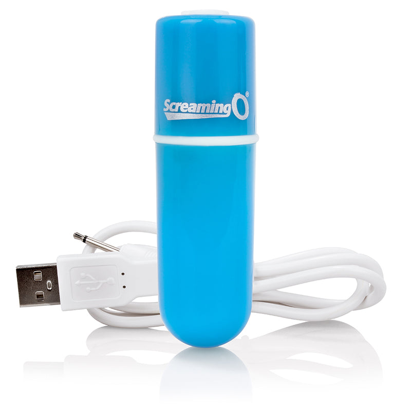 Screaming O SCREAMING O CHARGED VOOOM RECHARGEABLE BULLET VIBE BLUE at $23.99