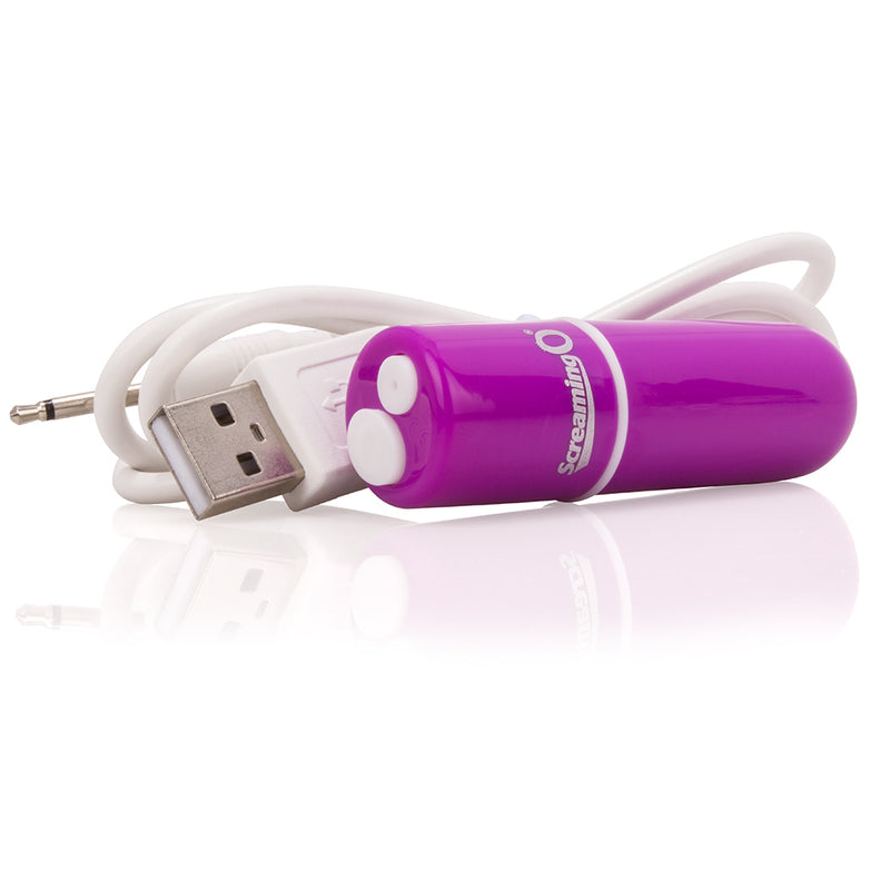 Screaming O Screaming O Charged Vooom Rechargeable Bullet Vibrator Purple at $25.99