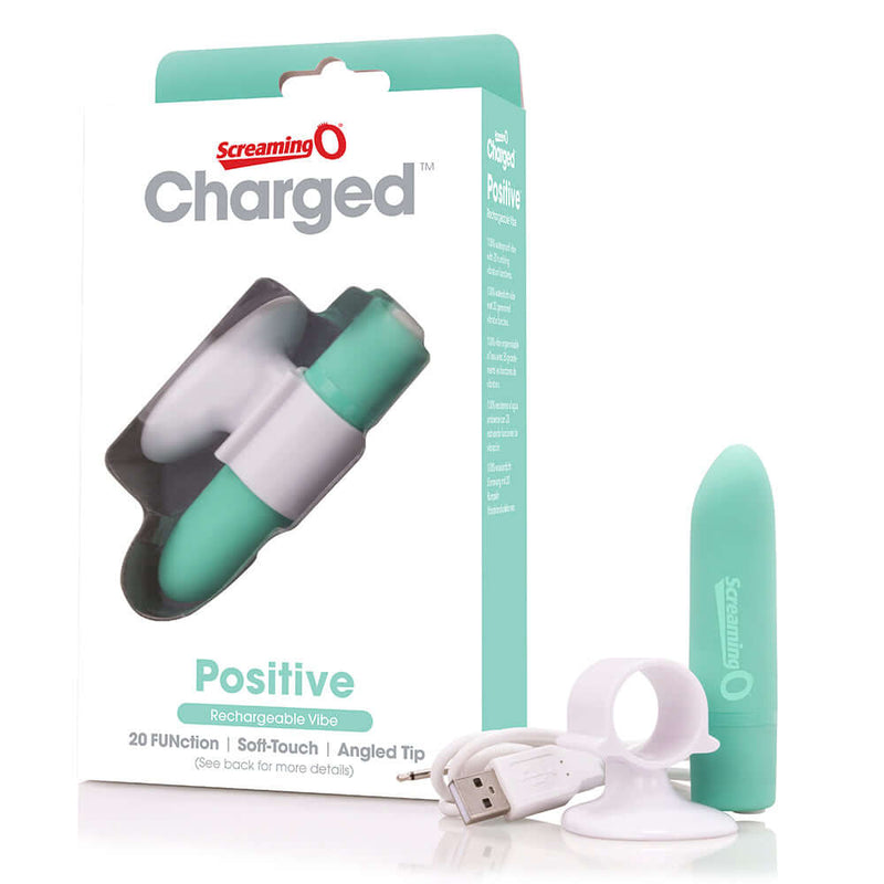 Screaming O Screaming O Charged Positive Compact Vibrator Kiwi Green* at $44.99