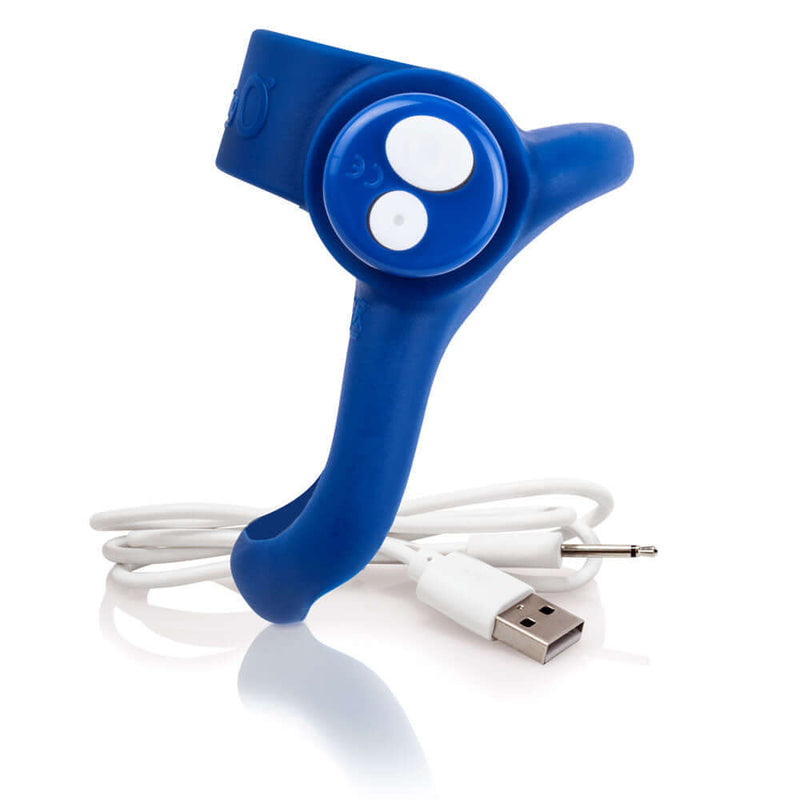 Screaming O Screaming O Charged You Turn Plus Blueberry Blue Rechargeable Cock Ring at $33.99