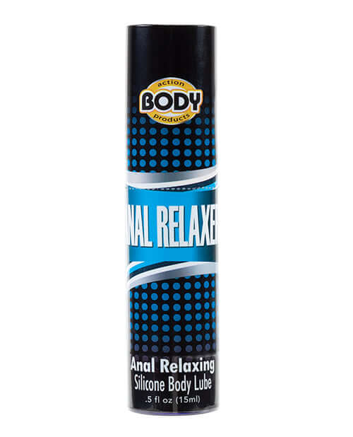 Body Action Anal Relaxer Silicone Lube - 0.5 Ounce - Reduce Friction and Discomfort