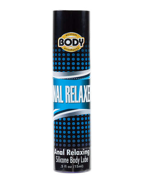 Body Action Anal Relaxer Silicone Lube - 0.5 Ounce - Reduce Friction a