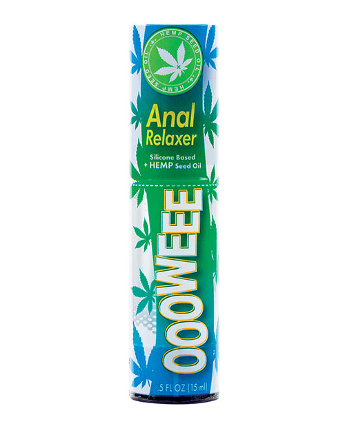 Oooweee Anal Relaxing Silicone Lube with Hemp Seed Oil - 0.5 oz - Body Action Products
