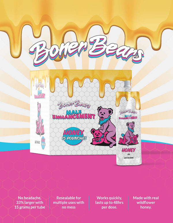 Boner Bear Honey Male Enhancement - Natural Sexual Stimulant and More