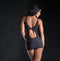 Beverly Hills Naughty Girl NAUGHTY GIRL SPAGHETTI STRING DRESS WILD LEAF O/S BLACK (NET at $18.99