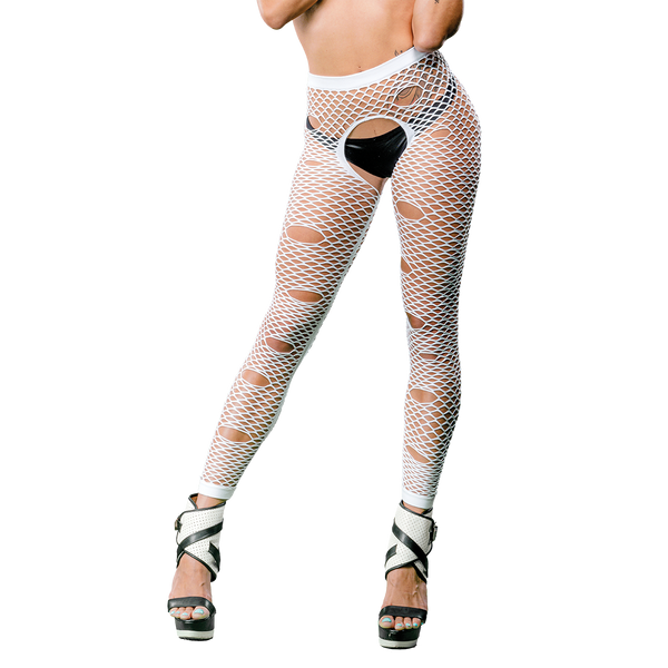 Beverly Hills Naughty Girl Naughty Girl Sexy Leggings White O/S from Beverly Hills Naughty Girl lingerie at $29.99