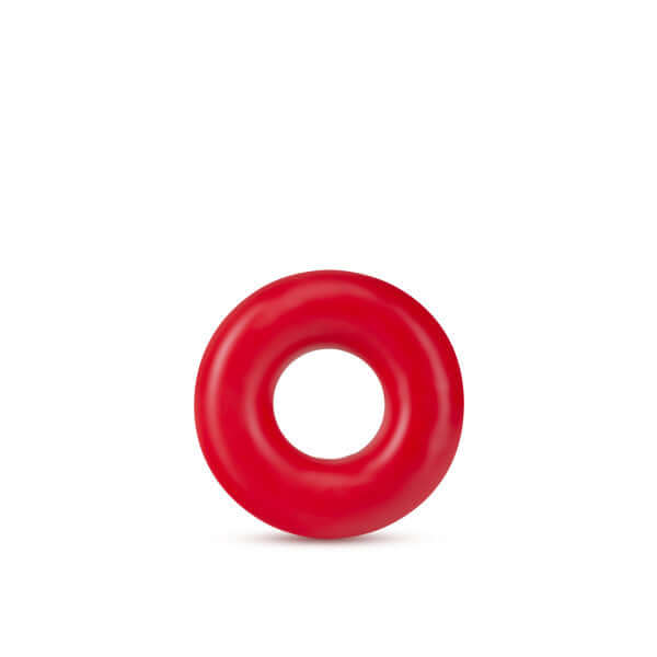 Stay Hard Donut Rings Oversized Red Cock Ring by Blush Novelties, enhances erection, increase stamina, strong tear-resistant Elastomer