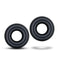 Blush Novelties Stay Hard Oversized Black Donut Cock Rings for Longer Erections - Two Rings Elastic and Durable