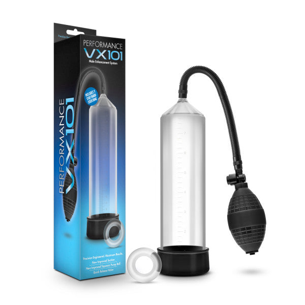 Blush Novelties Performance VX101 Male Enhancement Penis Pump Clear at $16.99