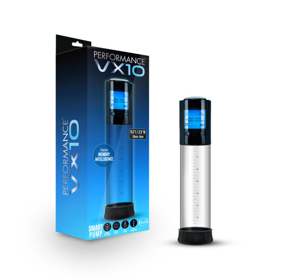 Blush Novelties Performance VX10 Smart Penis Pump Clear from Blush Novelties at $79.99