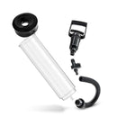 Performance VX3 Pump enhancement system by Blush Novelties featuring a vacuum chamber, trigger, hose, and attachment for maximum pleasure and results.