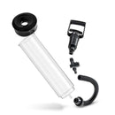Blush Novelties Performance VX4 Penis Pump components including vacuum chamber, trigger pump, and hose.