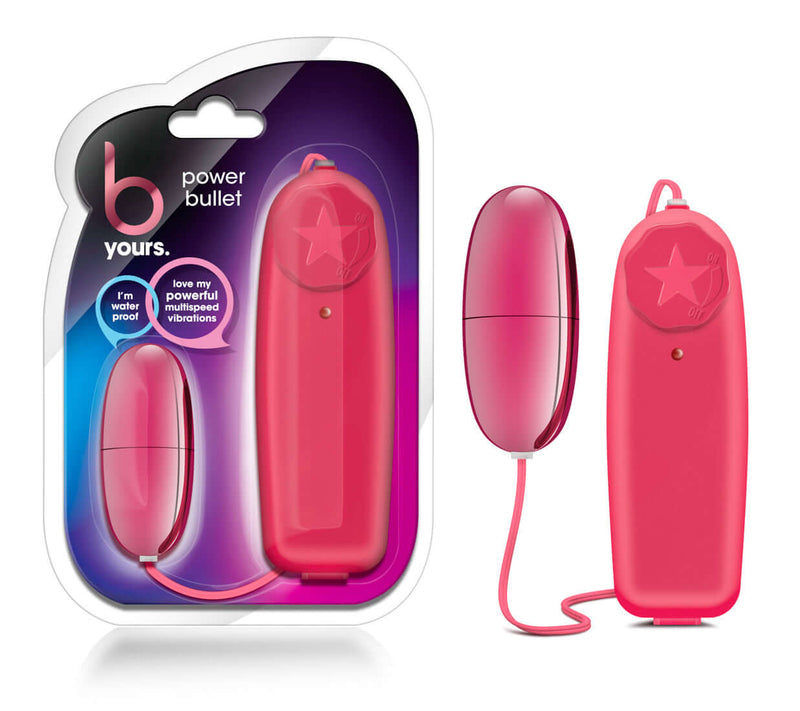 B Yours Power Bullet Watermelon Burst Cerise Pink Vibrator B Yours Power Bullet Watermelon Burst Cerise Pink Vibrator