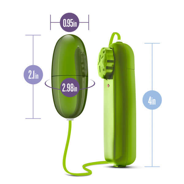 Blush Novelties B Yours Power Bullet Lemon Lime Swirl Green Vibrator at $6.99