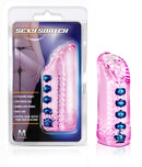 M For Men Sexy Snatch Masturbator Pink with pleasure beads, soft texture, and ribbed love tunnel for intense stimulation.