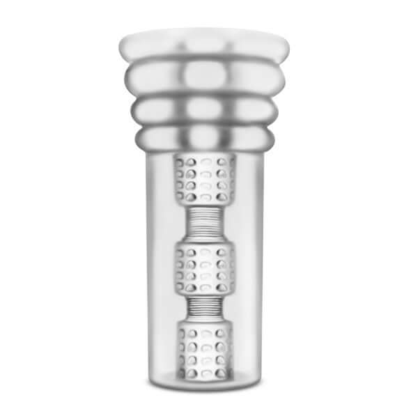 Blush Novelties M for Men series All In - Male stroker with soft X5 material and 3 chambers for intense suction and visual stimulation.