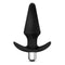 Luxe Discover Black Anal Plug with 10 Vibrating Functions by Blush Novelties, designed for powerful vibrations and comfortable fit.