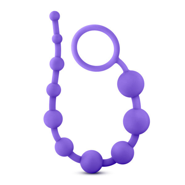Blush Novelties Luxe Silicone 10 Beads Purple at $11.99