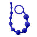 Blush Novelties LUXE SILICONE 10 BEADS INDIGO BLUE at $11.99