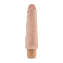 Dr. Skin Cock Vibe 14 Realistic Vibrator, 8 inches, Beige - lifelike veiny shaft for intense pleasure and fulfilling size fantasies.
